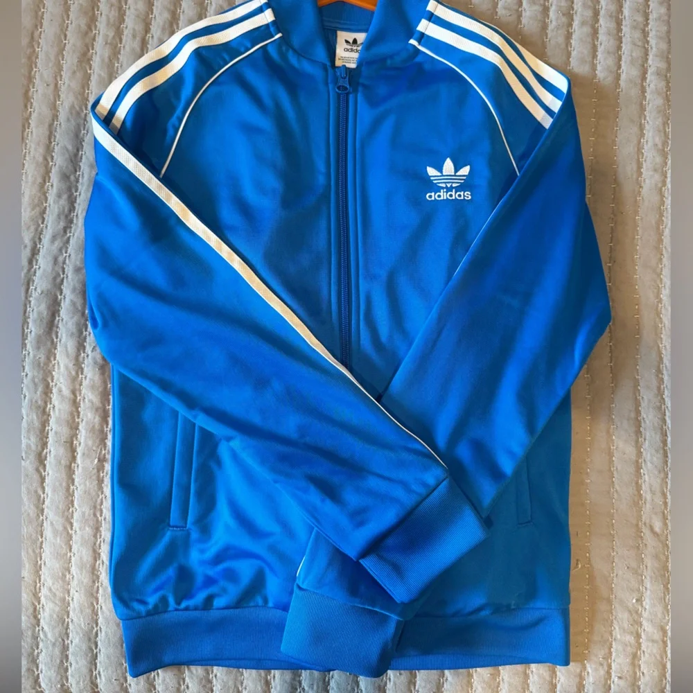 NWT Adidas Blue Track Pants and Zip Up Jacket Set